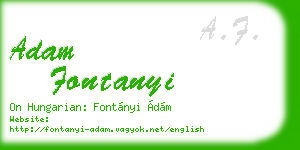 adam fontanyi business card